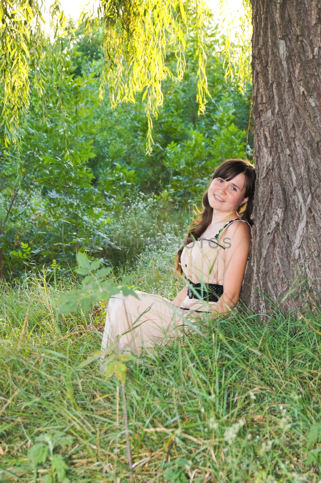 Portrait of a charming and lovely girl