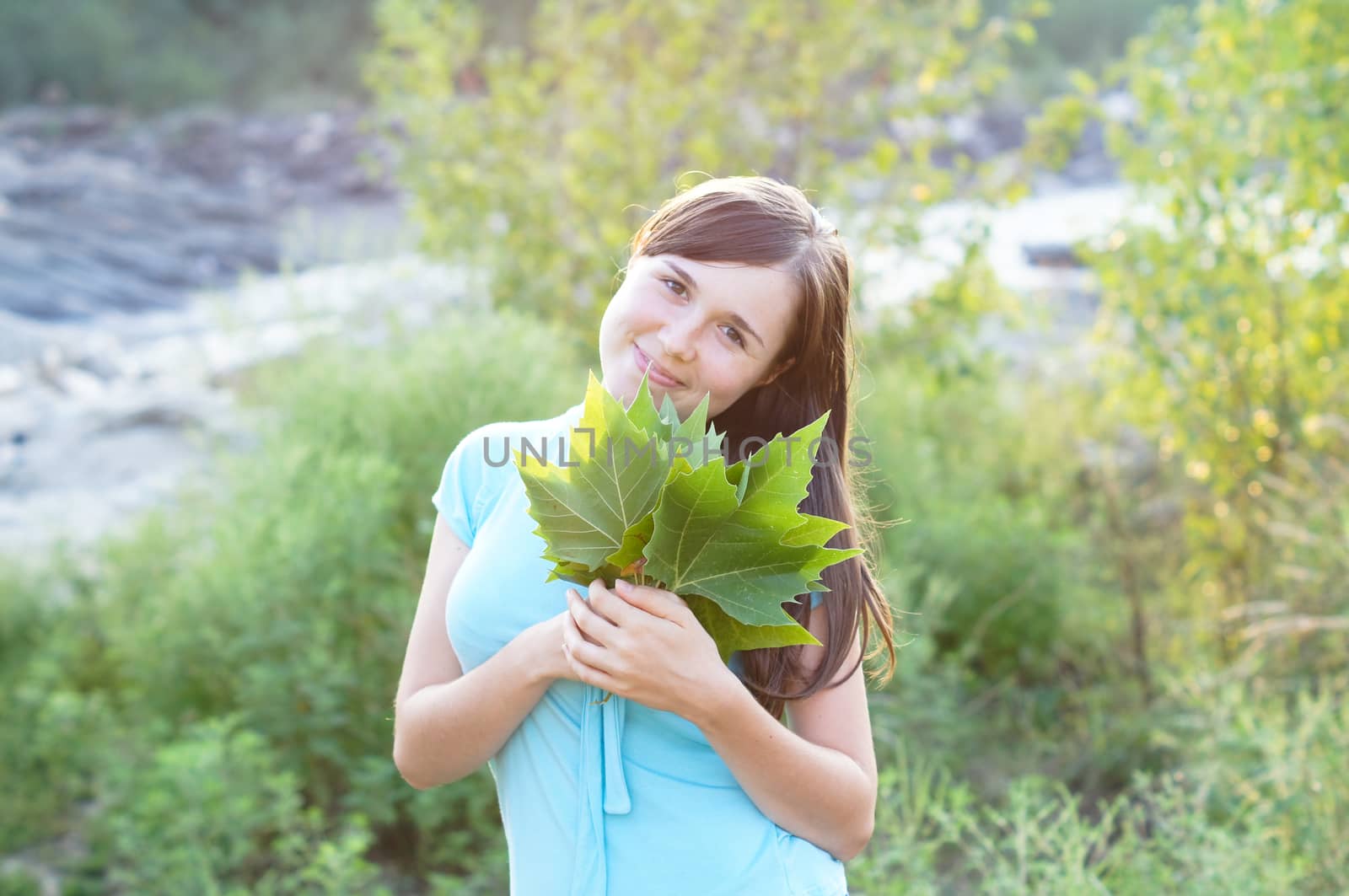 Portrait of a charming and lovely girl