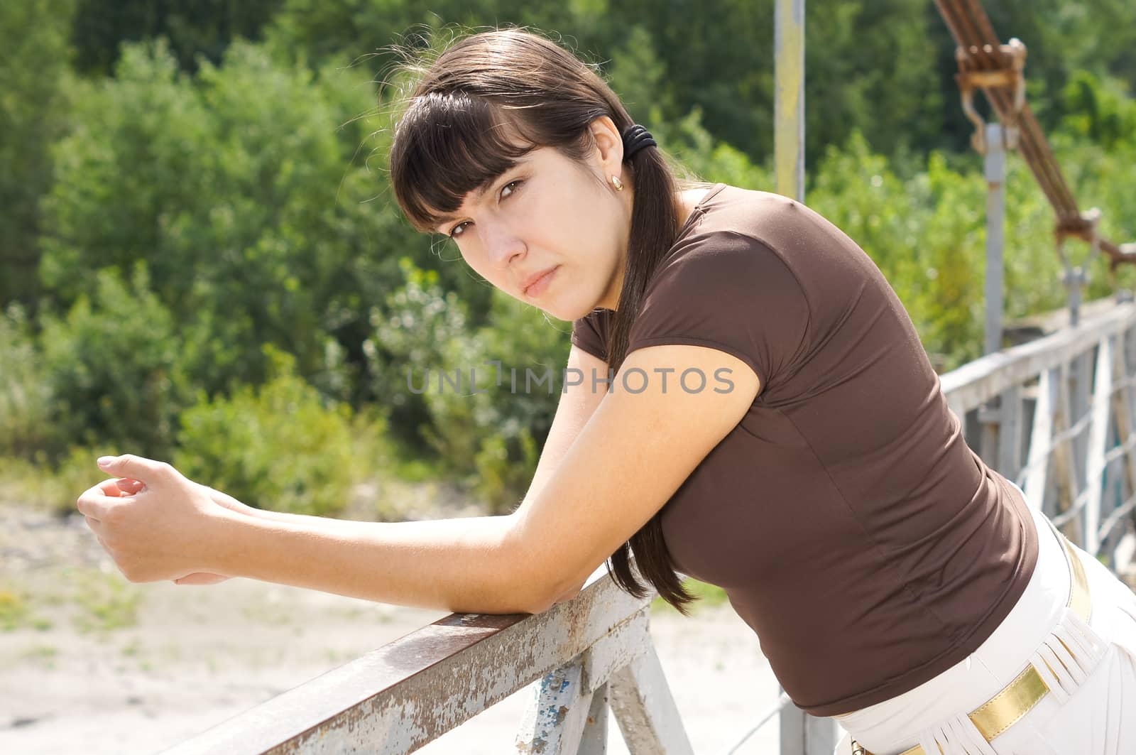 Portrait of a charming and lovely girl