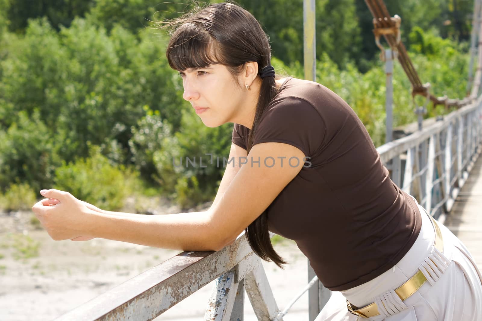 Portrait of a charming and lovely girl