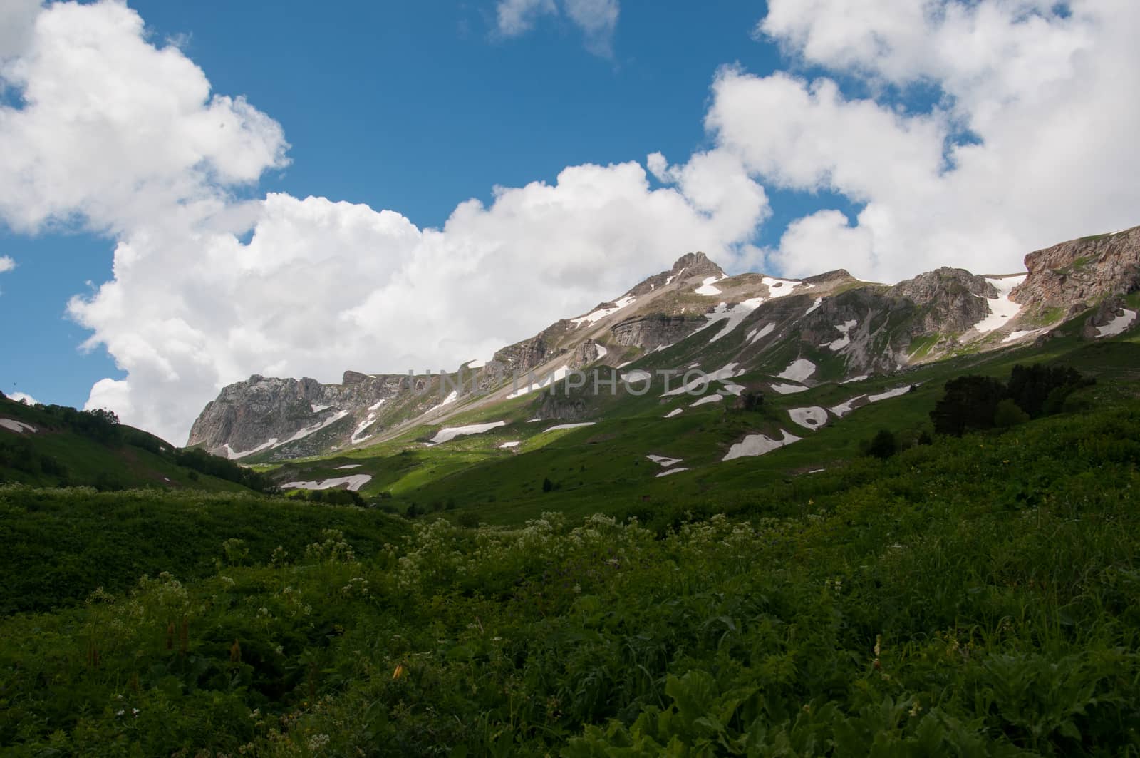 The magnificent mountain scenery of the Caucasus Nature Reserve by Viktoha