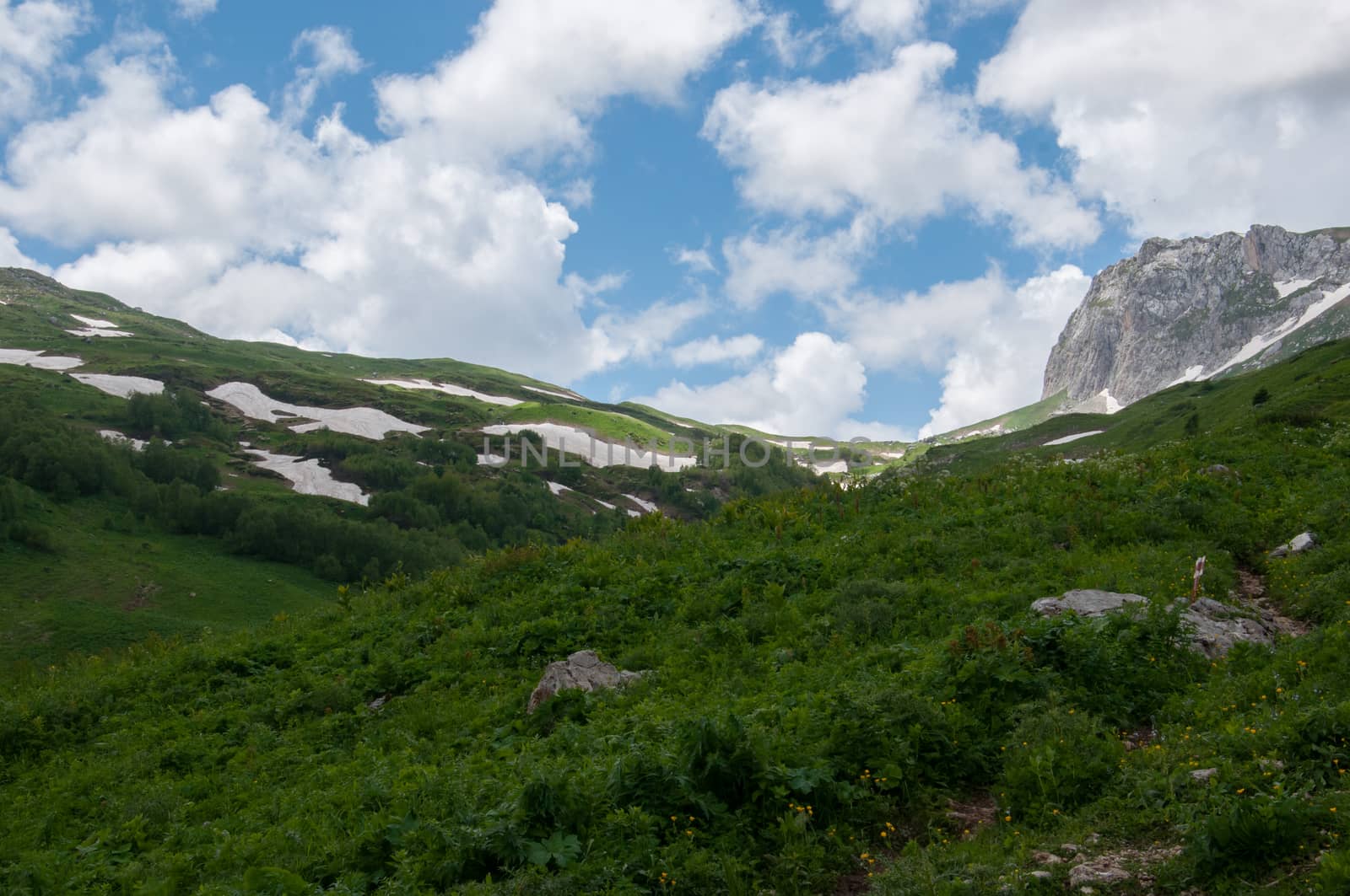 The magnificent mountain scenery of the Caucasus Nature Reserve by Viktoha