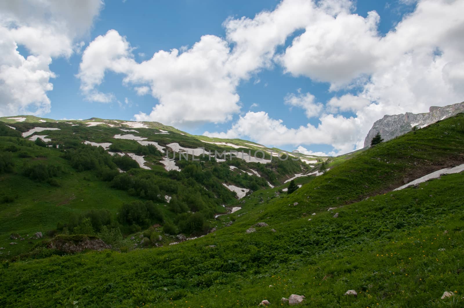 The magnificent mountain scenery of the Caucasus Nature Reserve by Viktoha