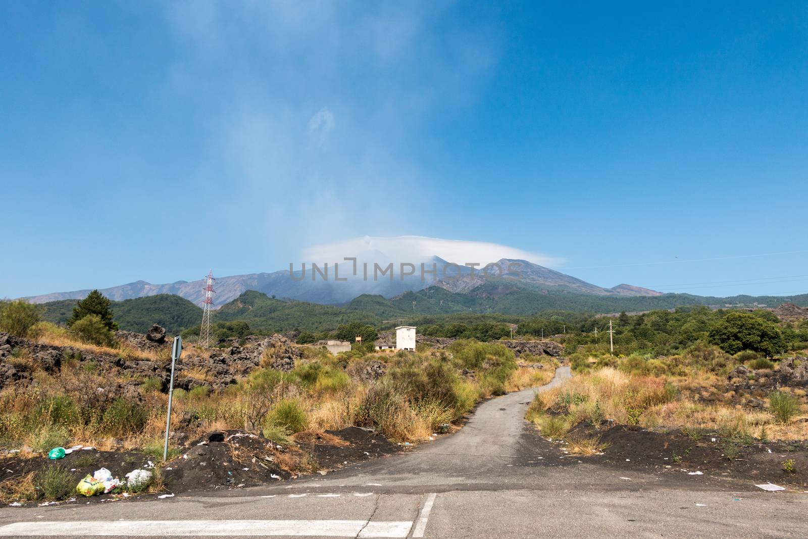 Etna Volcano Active Sicily Italy Europe a