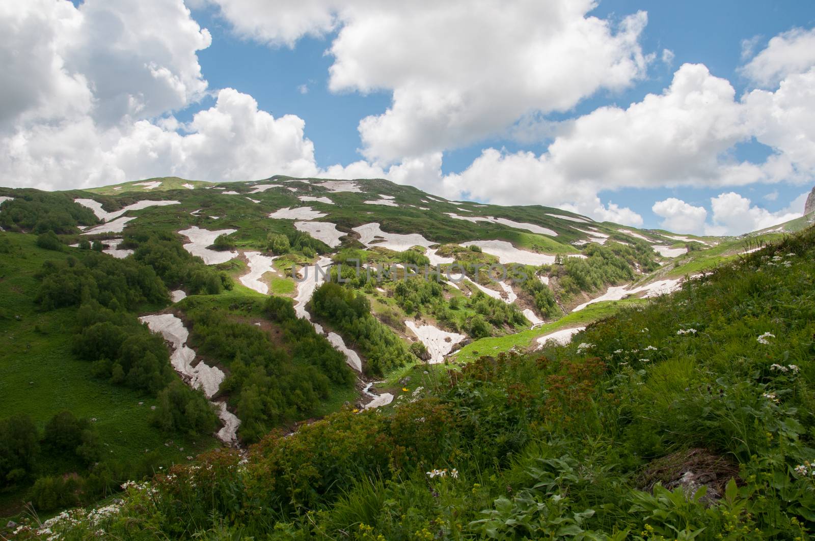 The magnificent mountain scenery of the Caucasus Nature Reserve by Viktoha