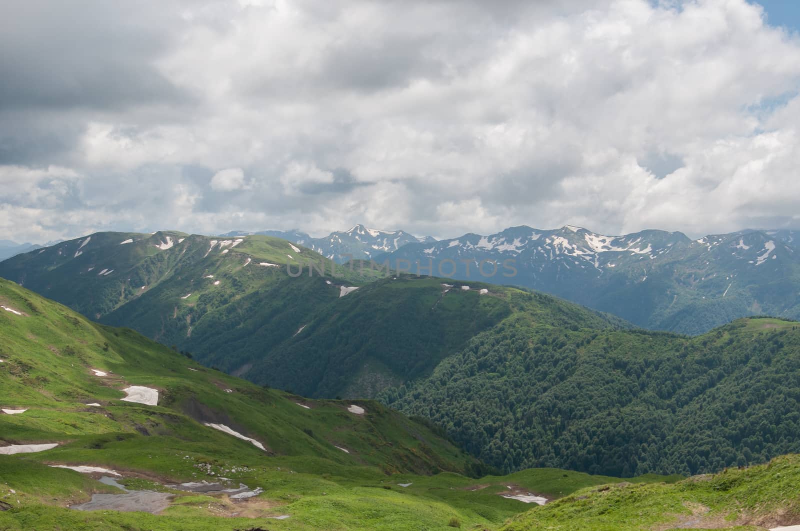 The magnificent mountain scenery of the Caucasus Nature Reserve by Viktoha