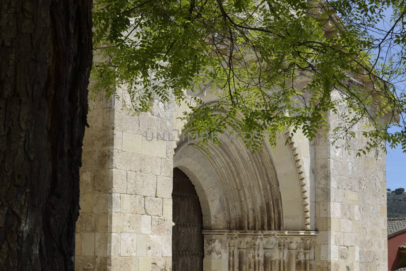 door of San Miguel church, Brihuega, Spain. by ncuisinier