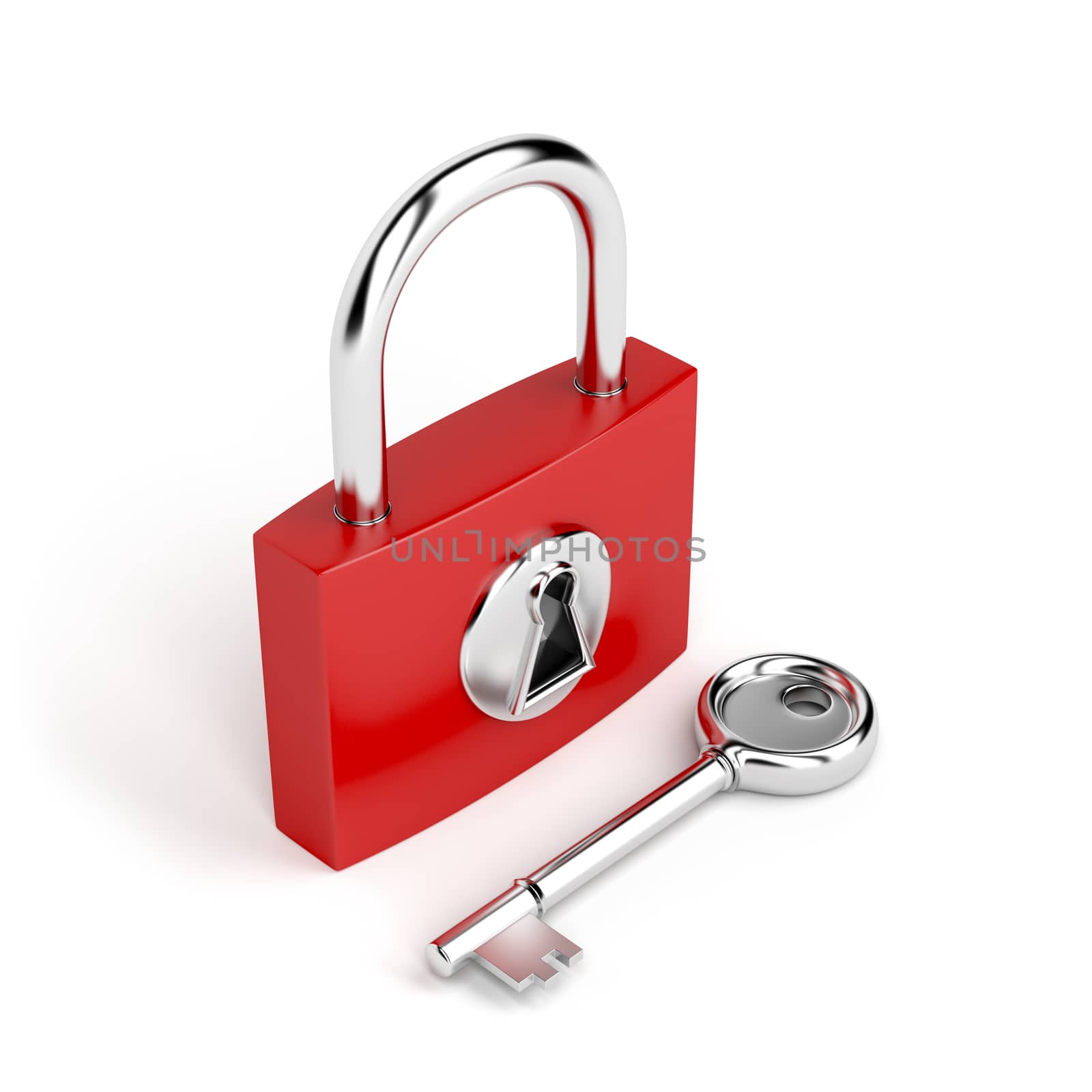 Padlock and key by magraphics