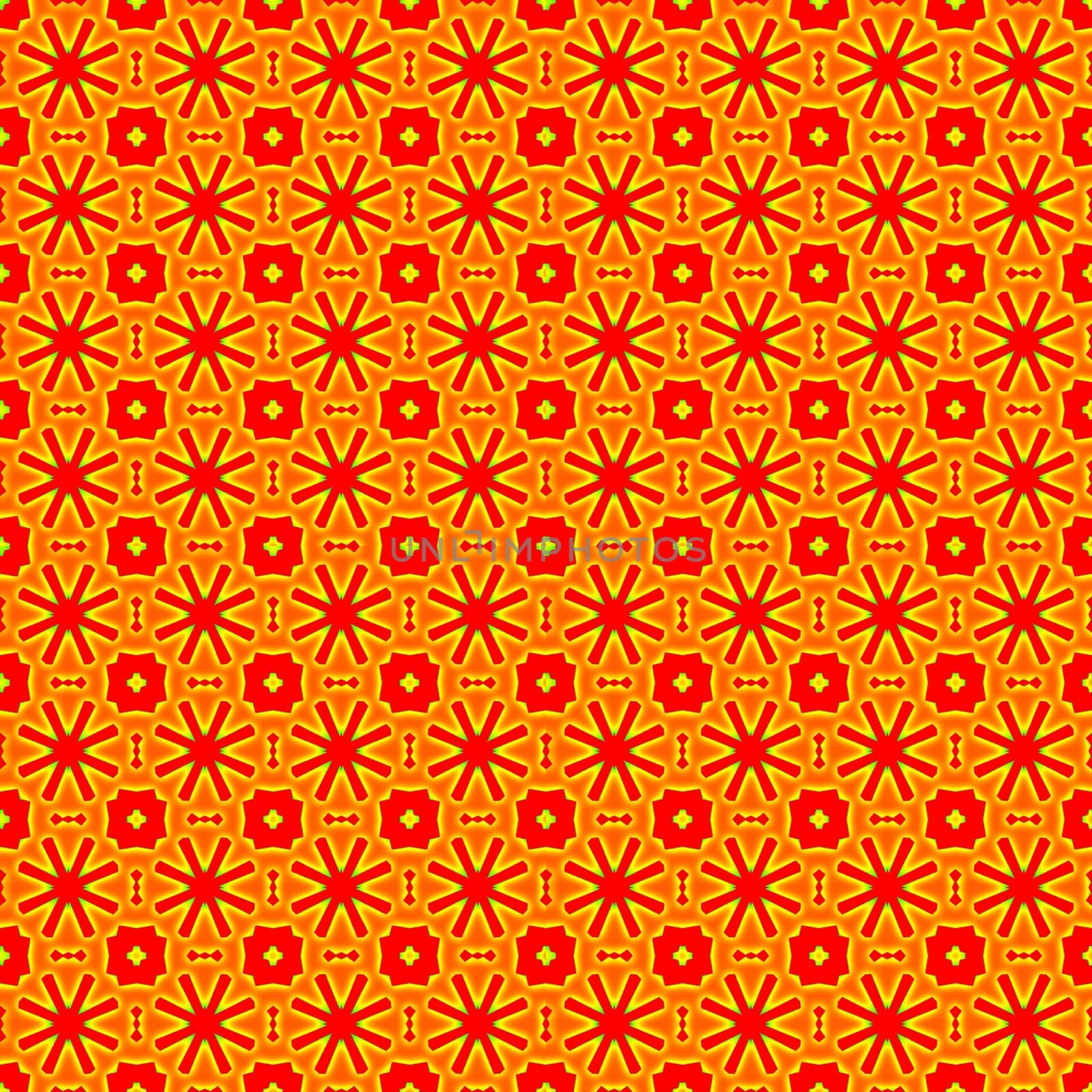 Digital computer graphic - decorative seamless ornament in a bright colors for design.