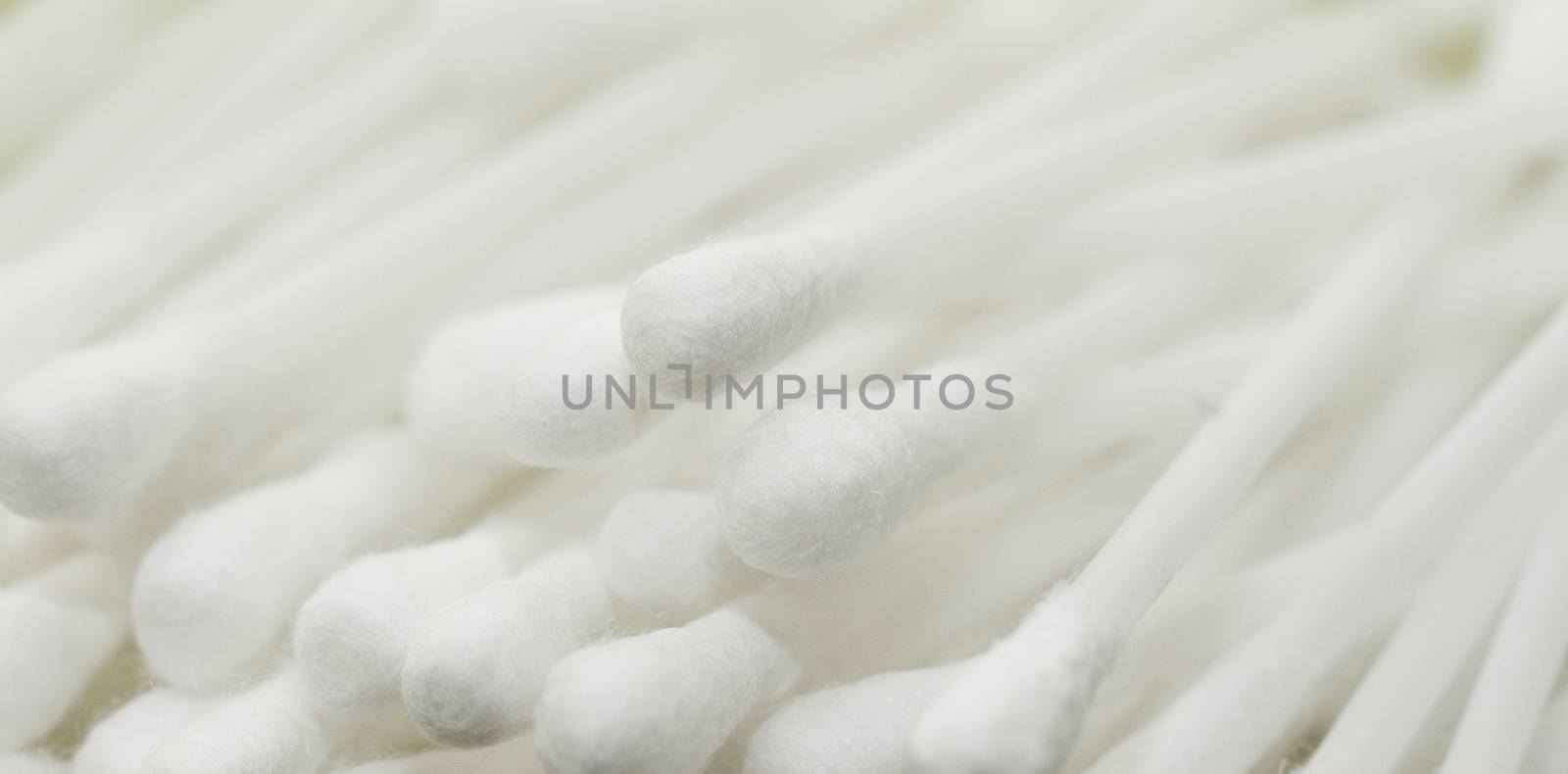 Close up photo lot of ear cleaning swab