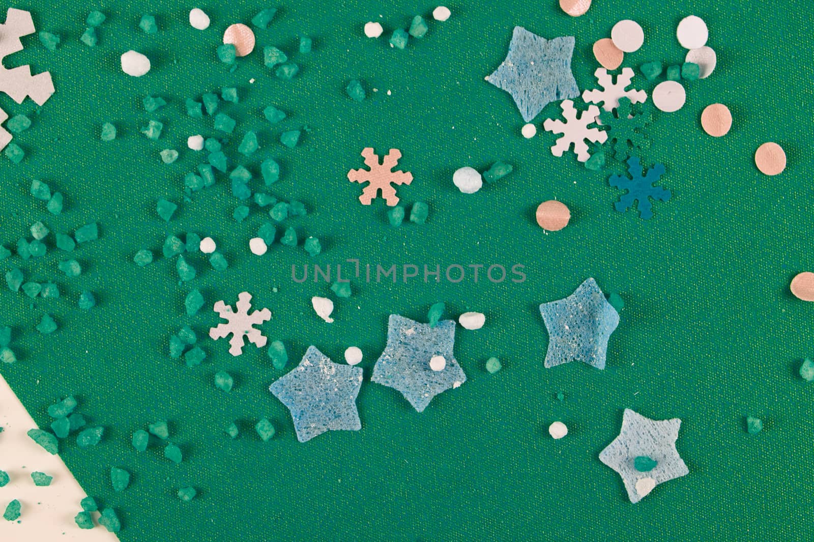 Christmas color background with snowflakes