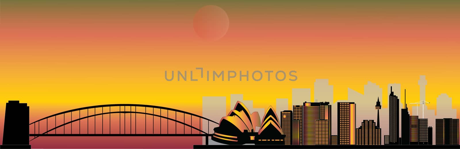 sydney skyline by compuinfoto