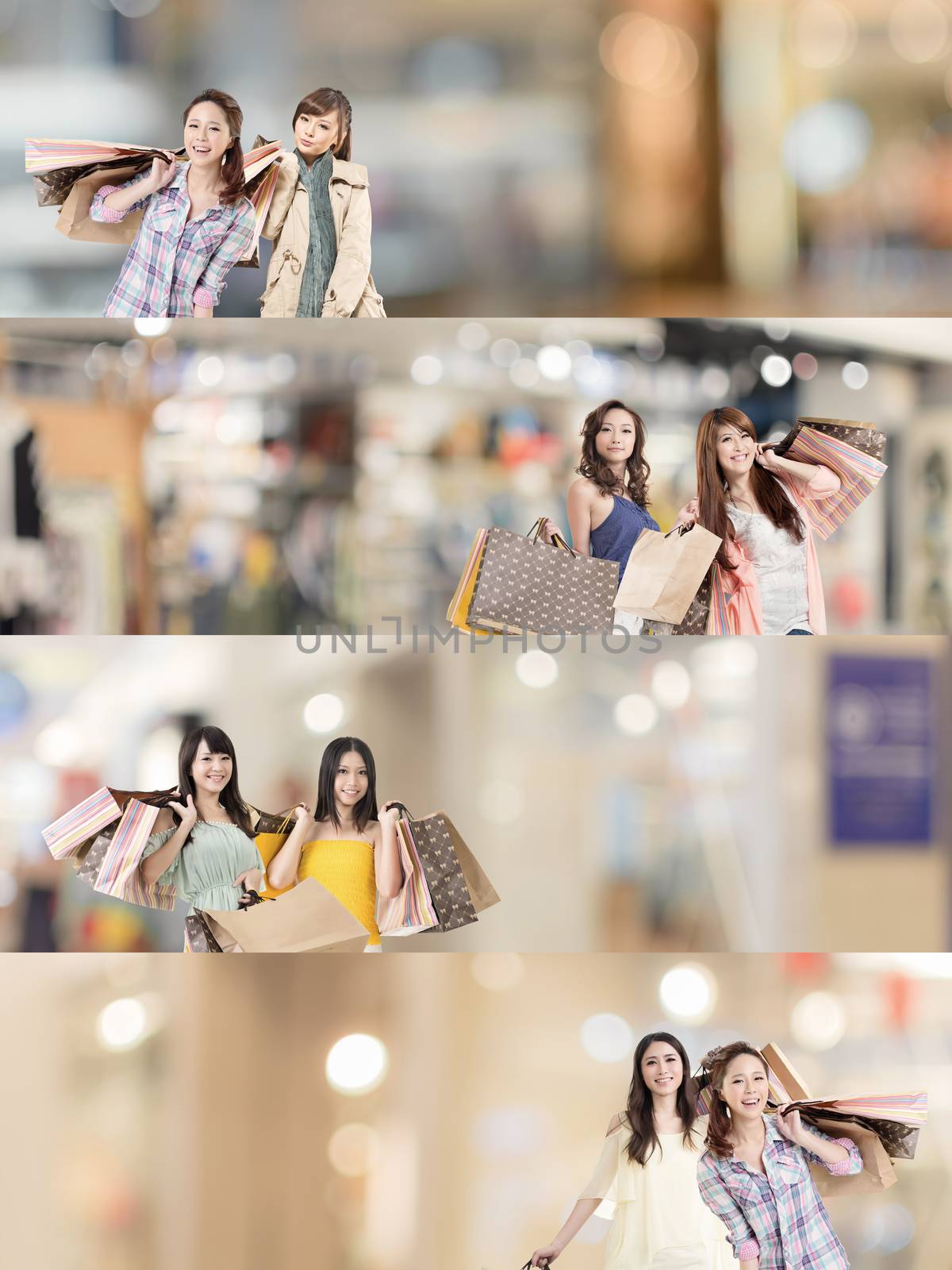 Asian woman shopping by elwynn