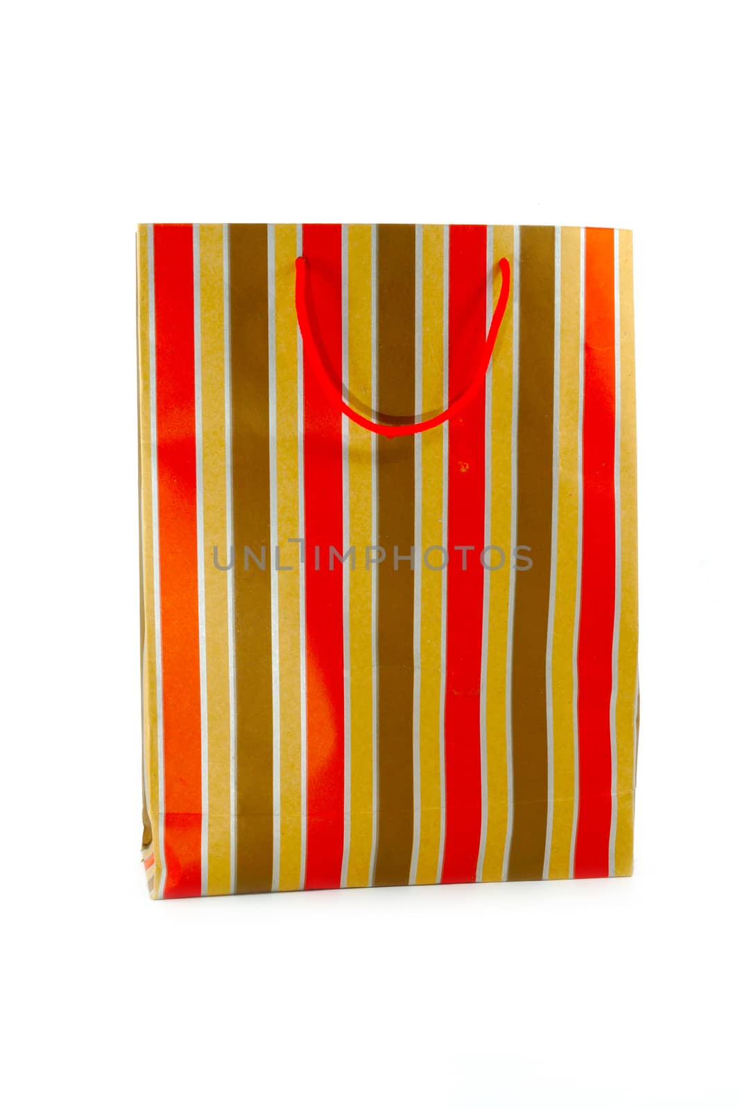 Assorted shopping and gift red paper bags - shopping and holiday concept