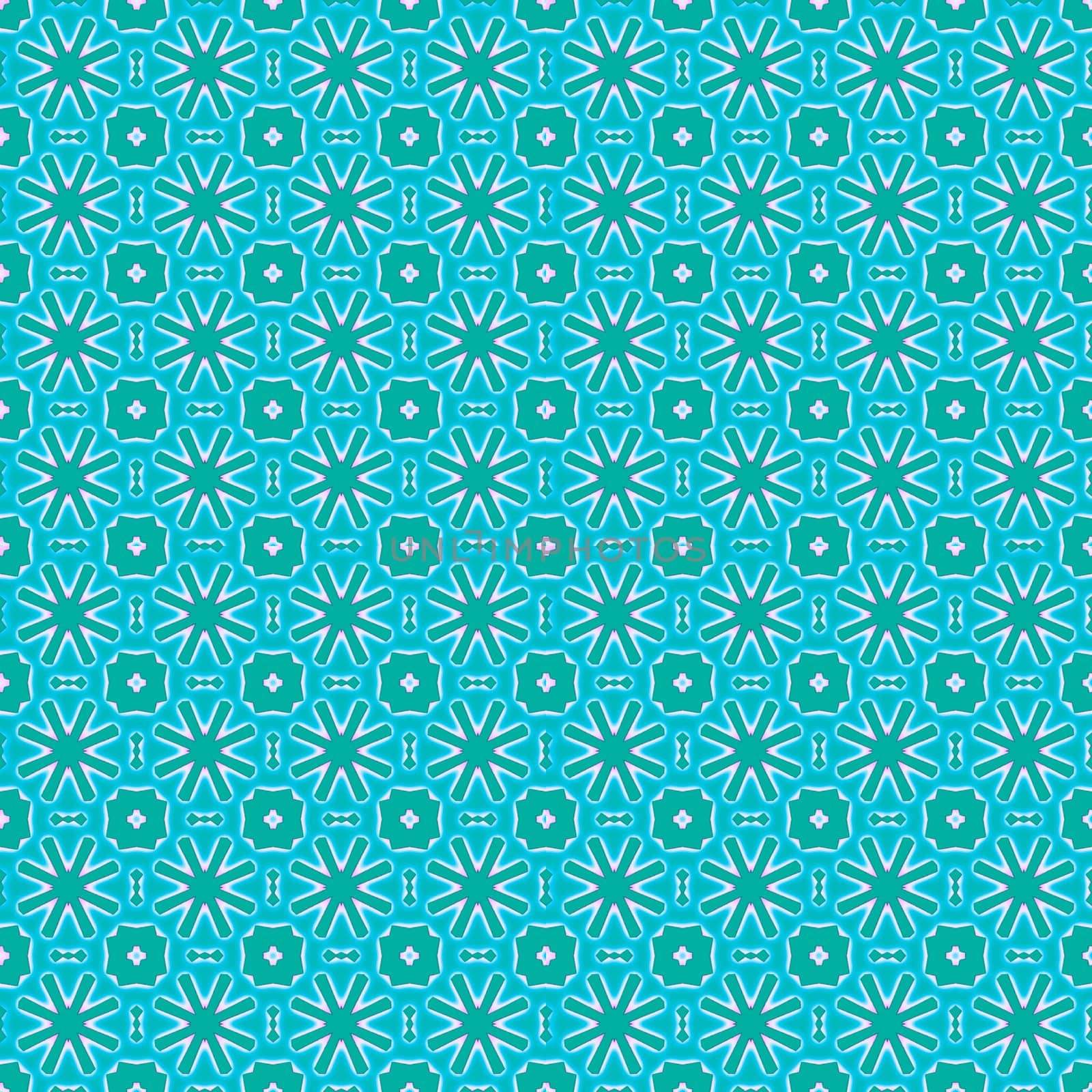 Digital computer graphic - decorative seamless ornament in a bright colors for design.
