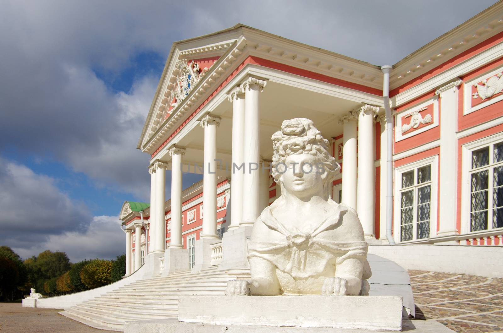 MOSCOW, RUSSIA - September 28, 2014: View of the Kuskovo estate