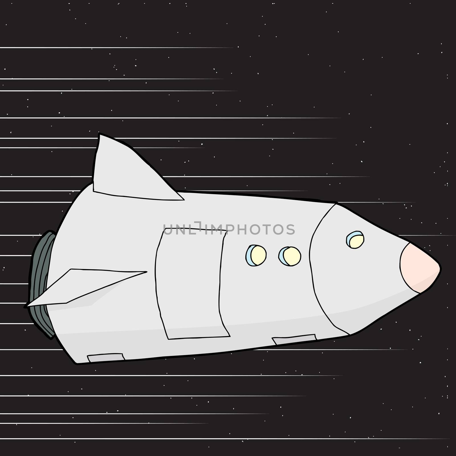 Light Speed Spaceship by TheBlackRhino