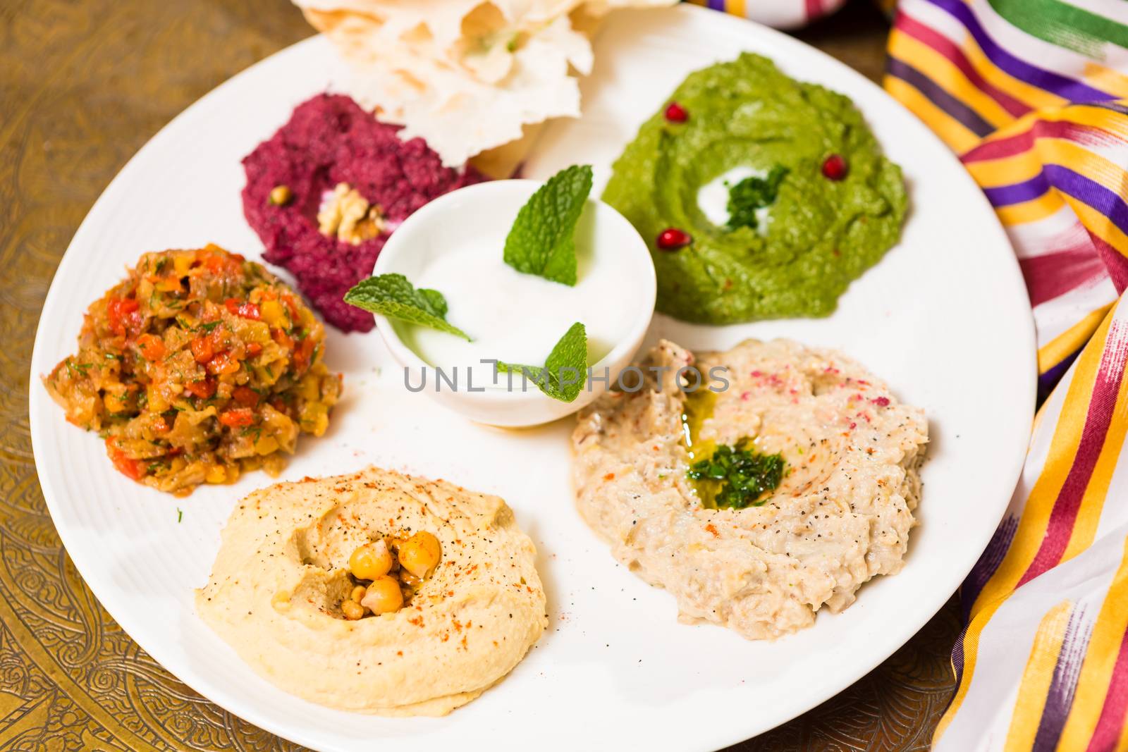 assorted of oriental food on the table