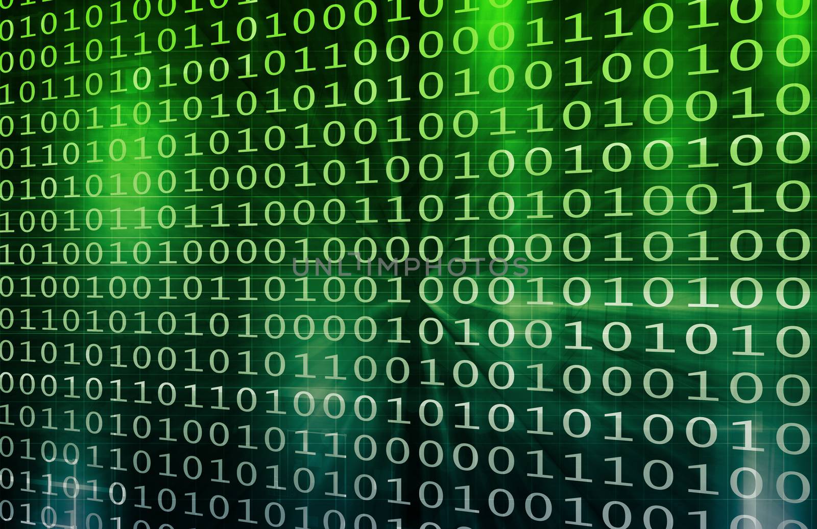 Internet Web Abstract on a Digital Background