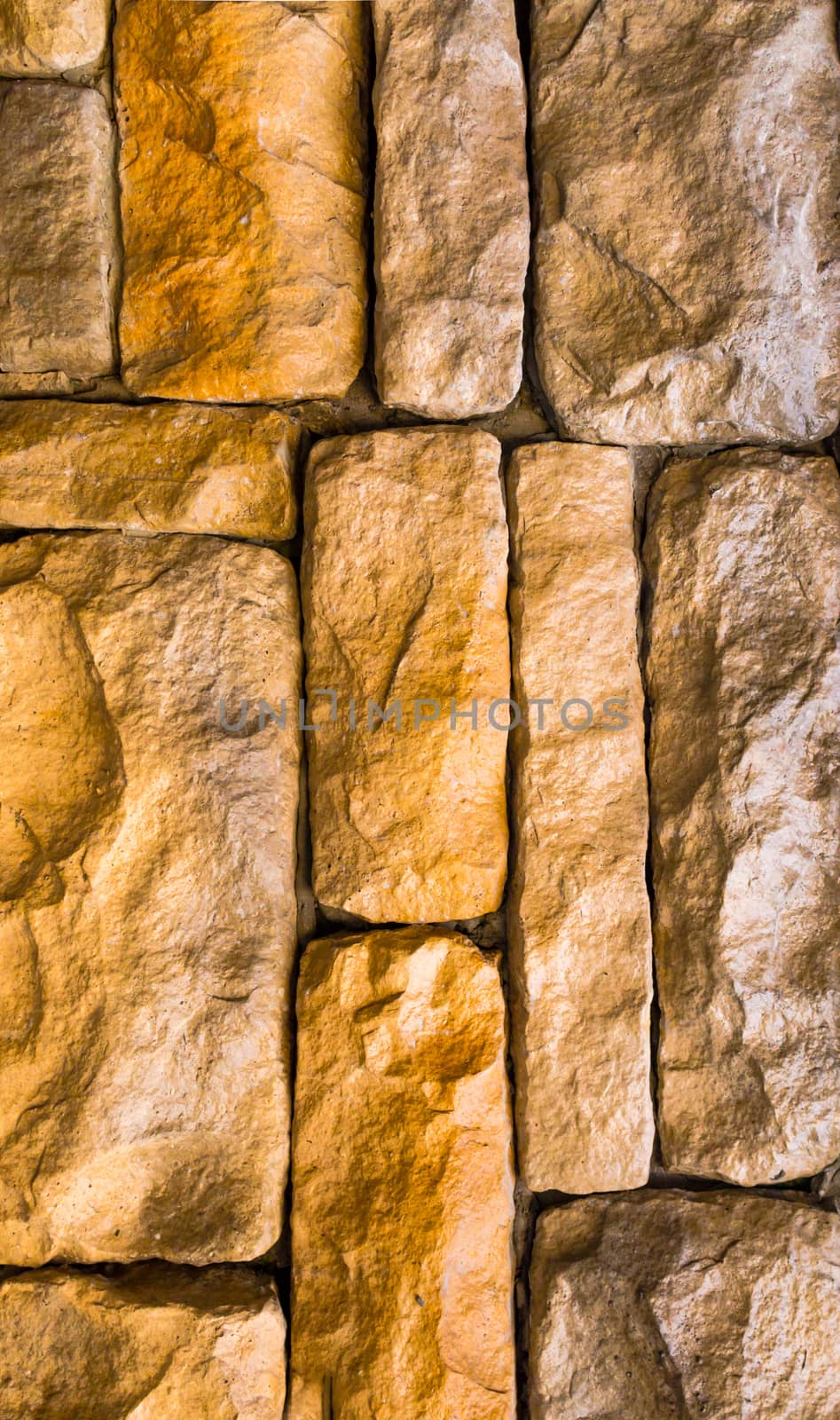 Background of strong brick wall texture by nopparats