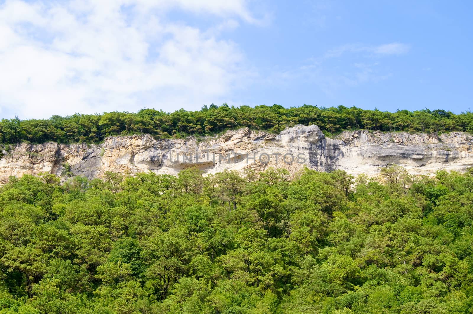 Rocky ridge in the south of caucasus