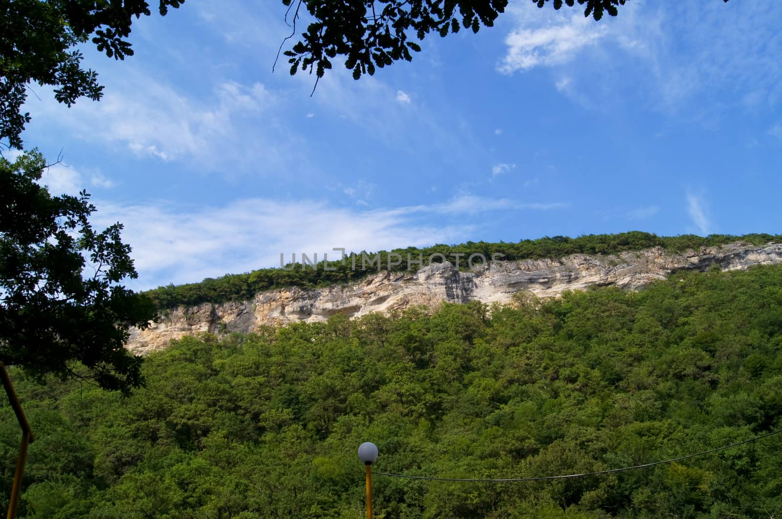 Rocky ridge in the south of caucasus