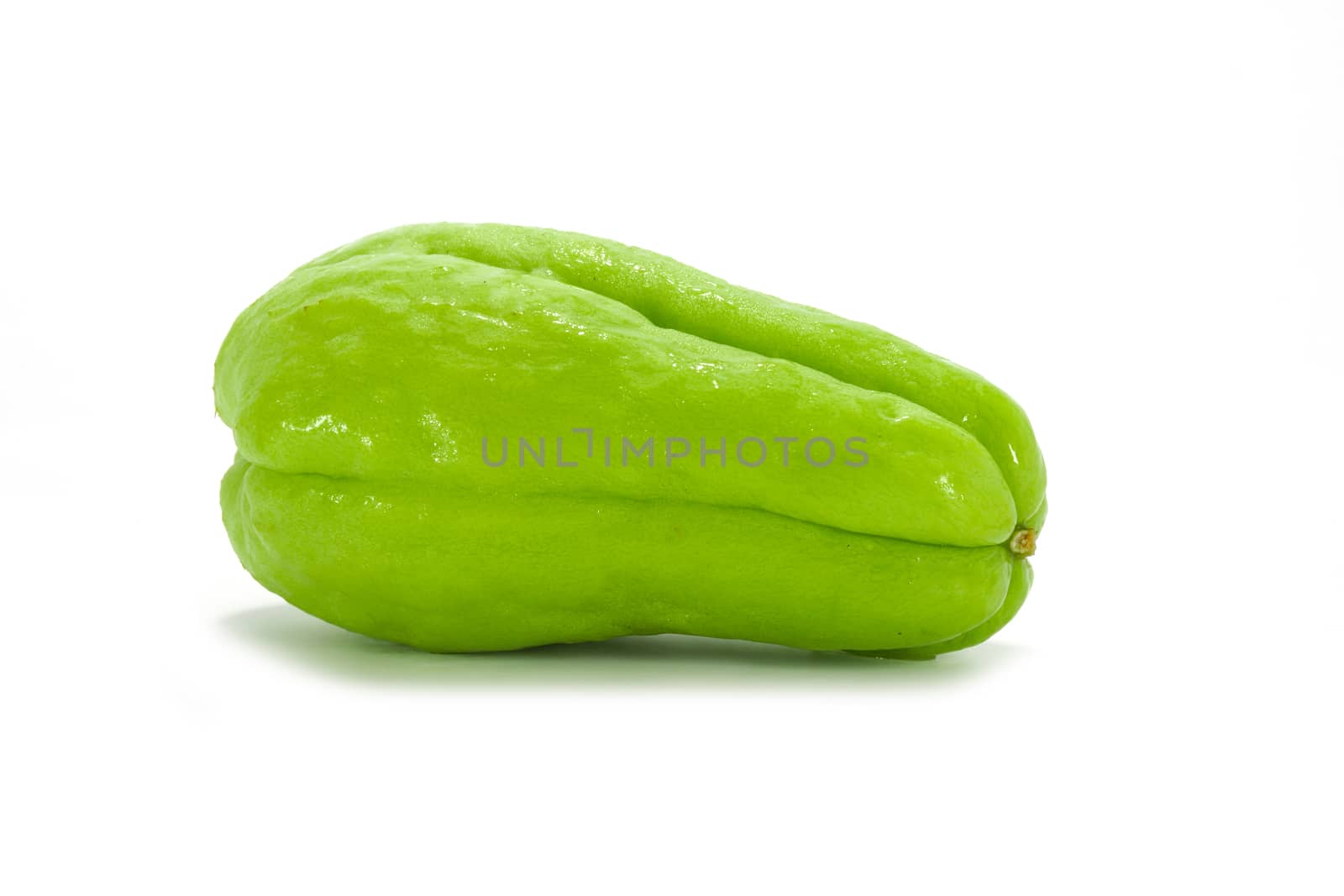 Chayote Squash On White Background