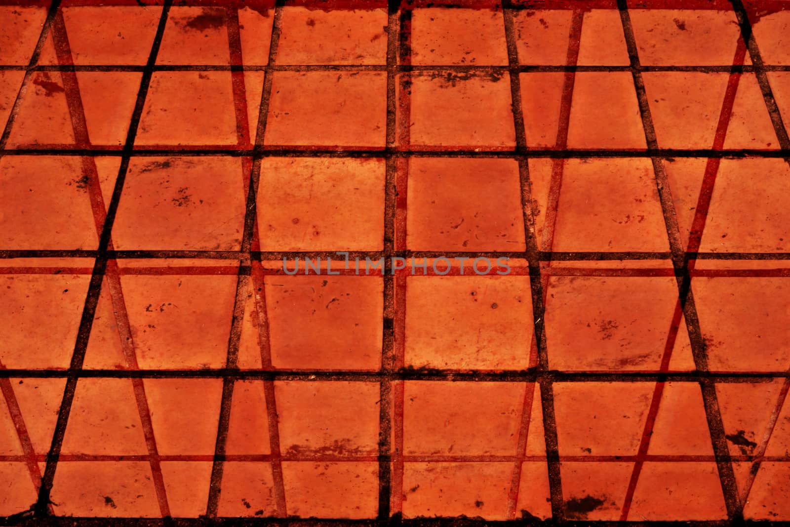 detail of terra cotta tile floor