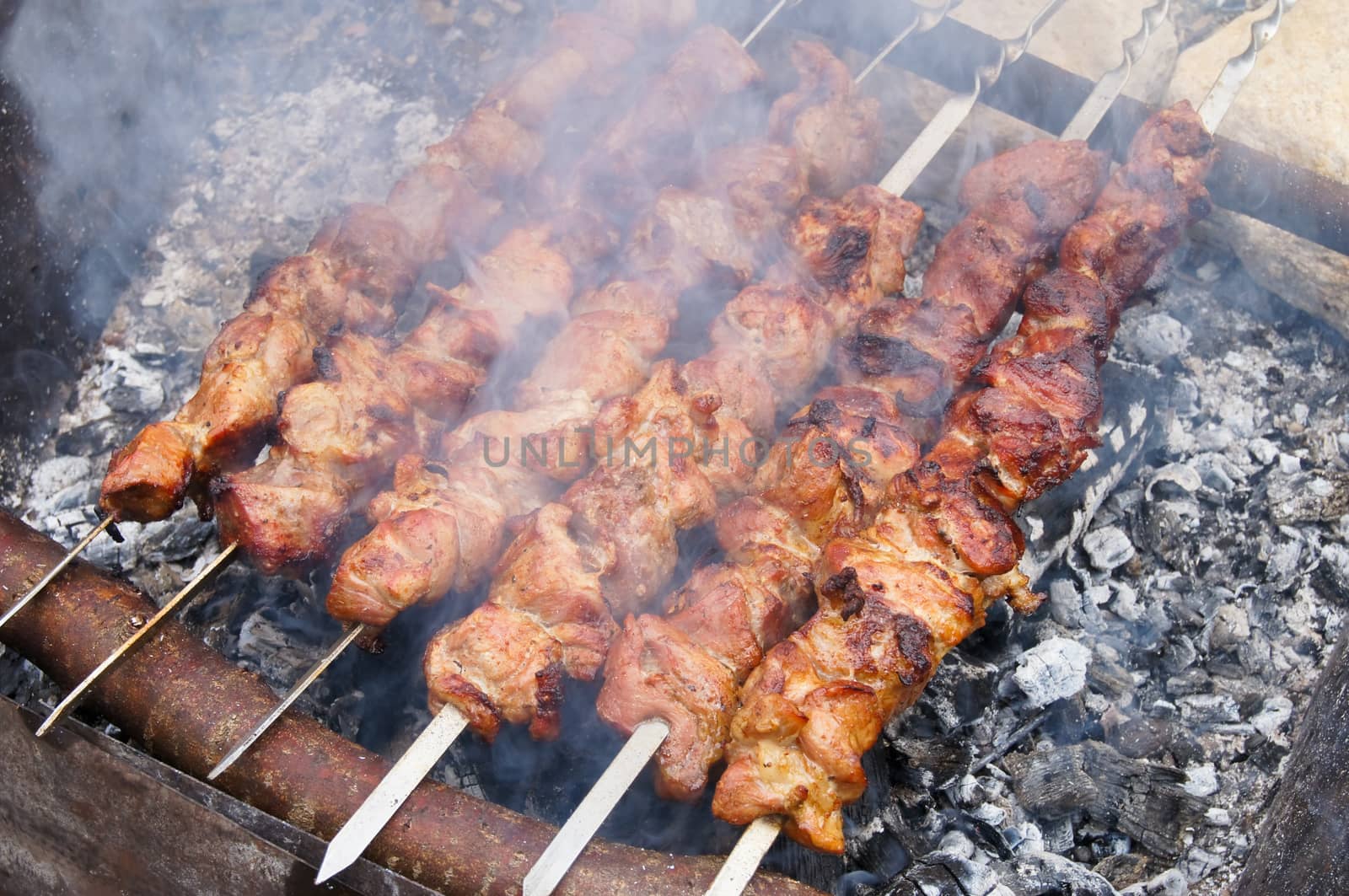 The Caucasian shish kebab