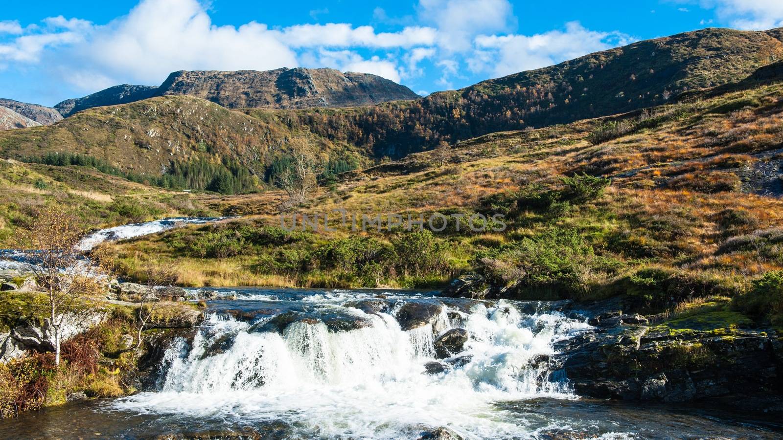A waterfall in beautifull Norwegian nature