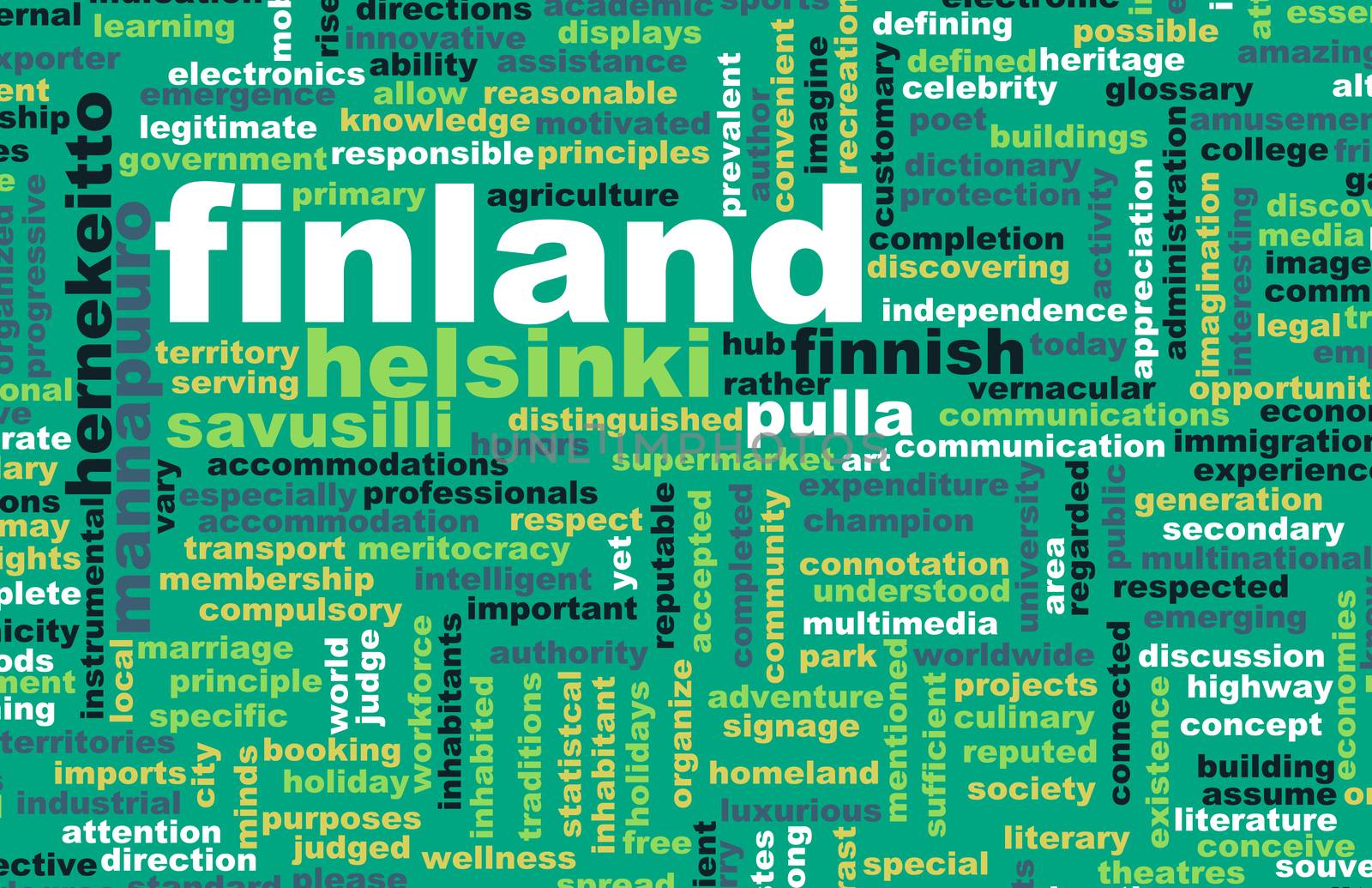 Finland Helsinki as a Abstract Concept Art