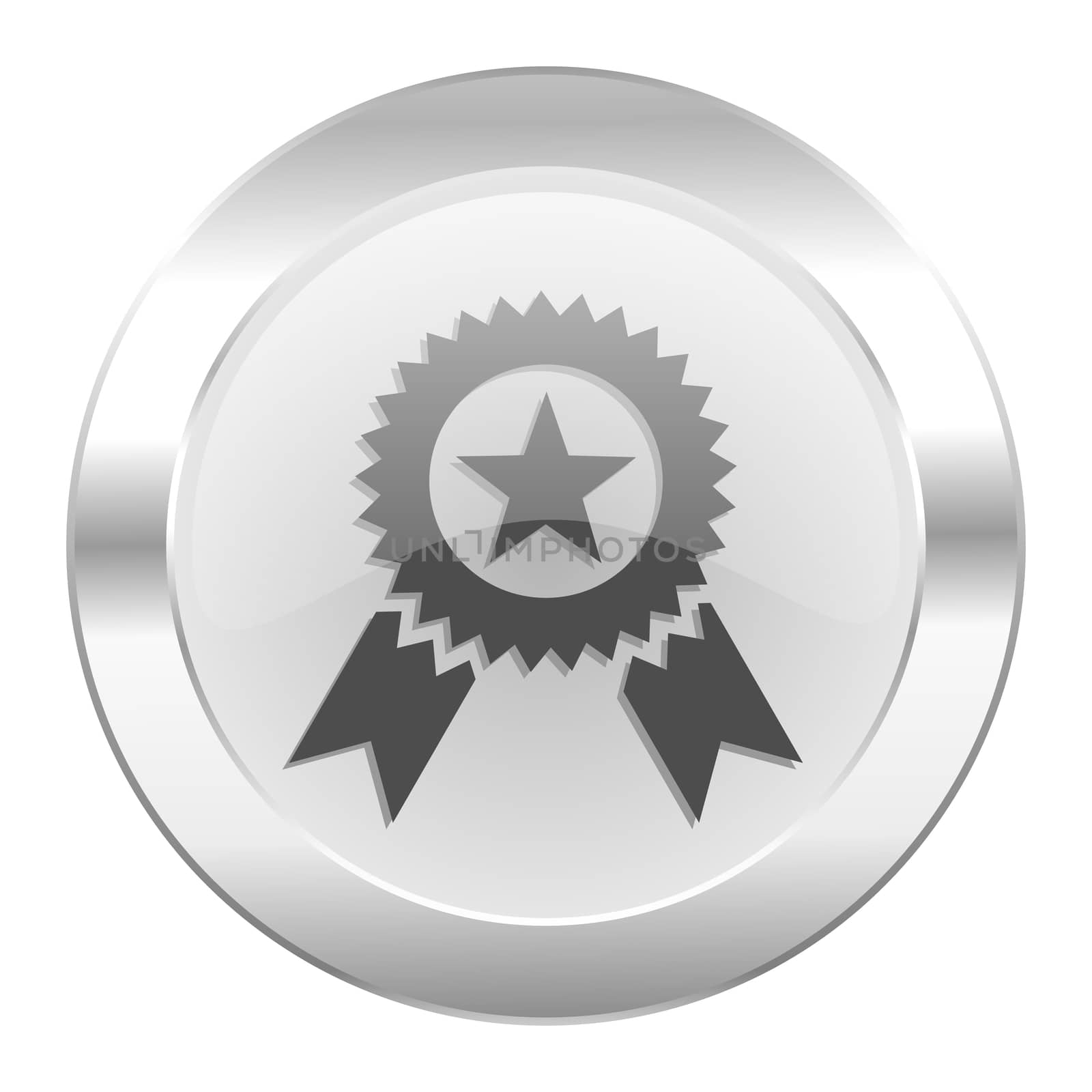 award chrome web icon isolated