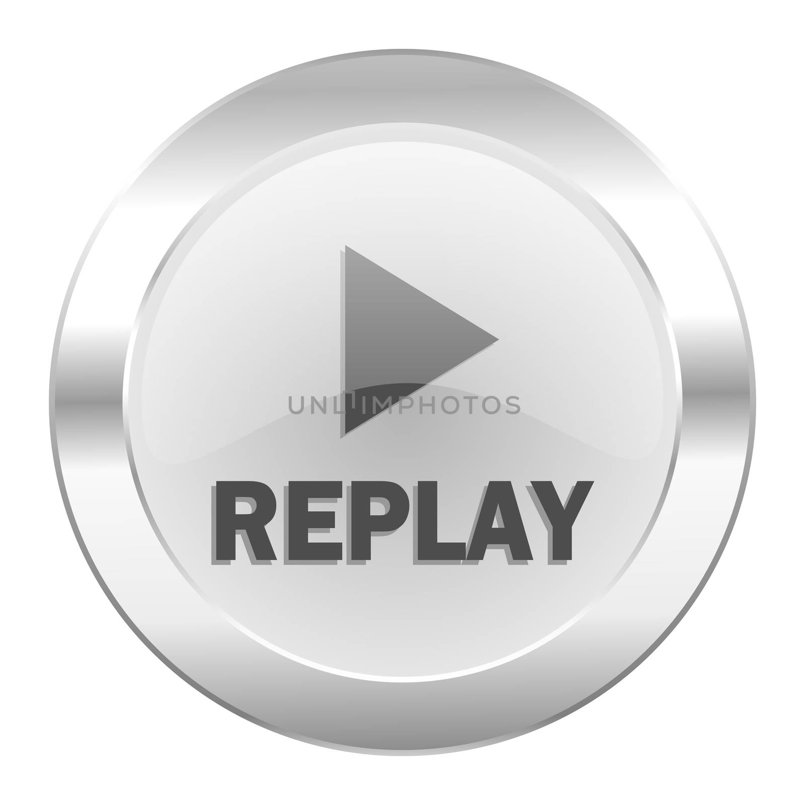 replay chrome web icon isolated