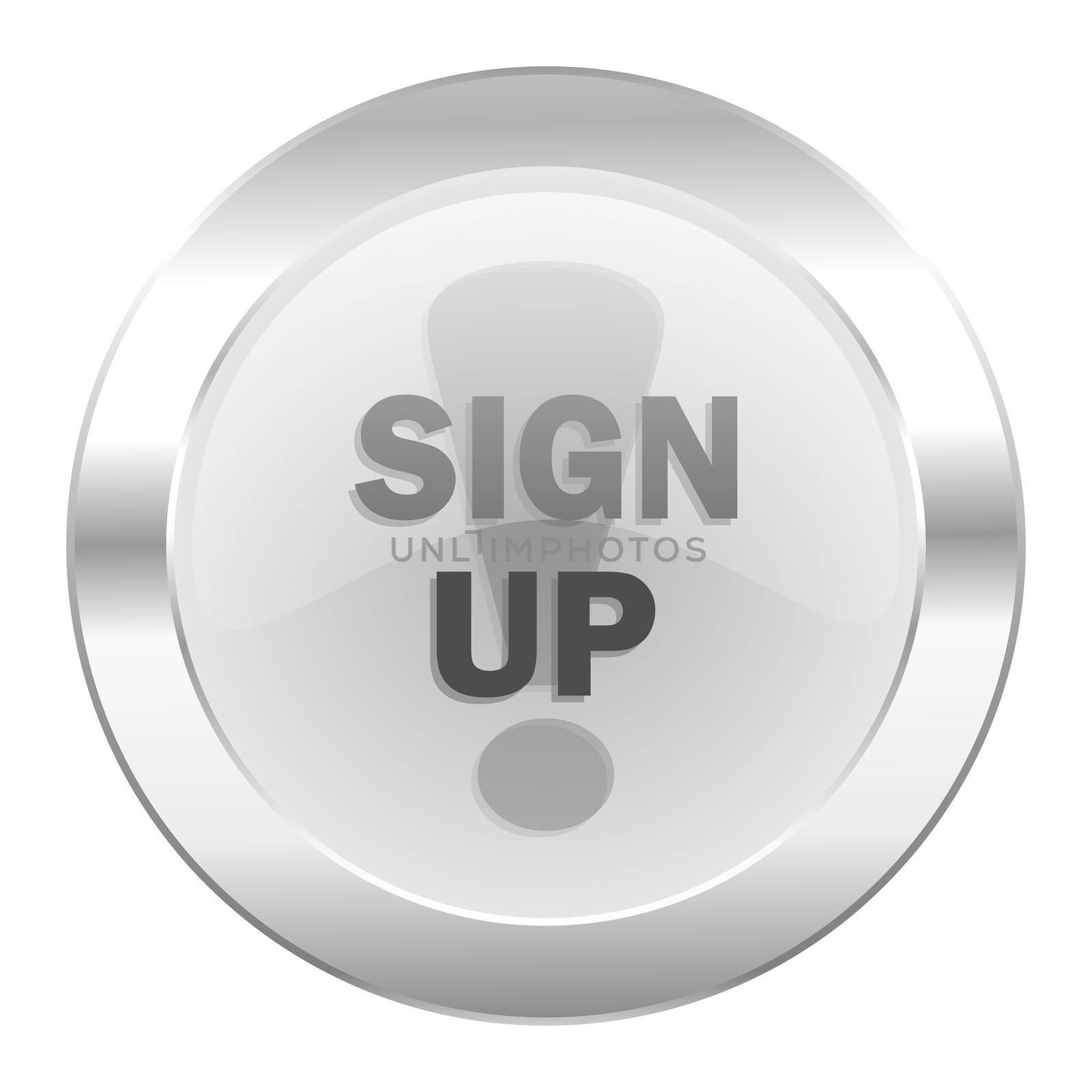 sign up chrome web icon isolated