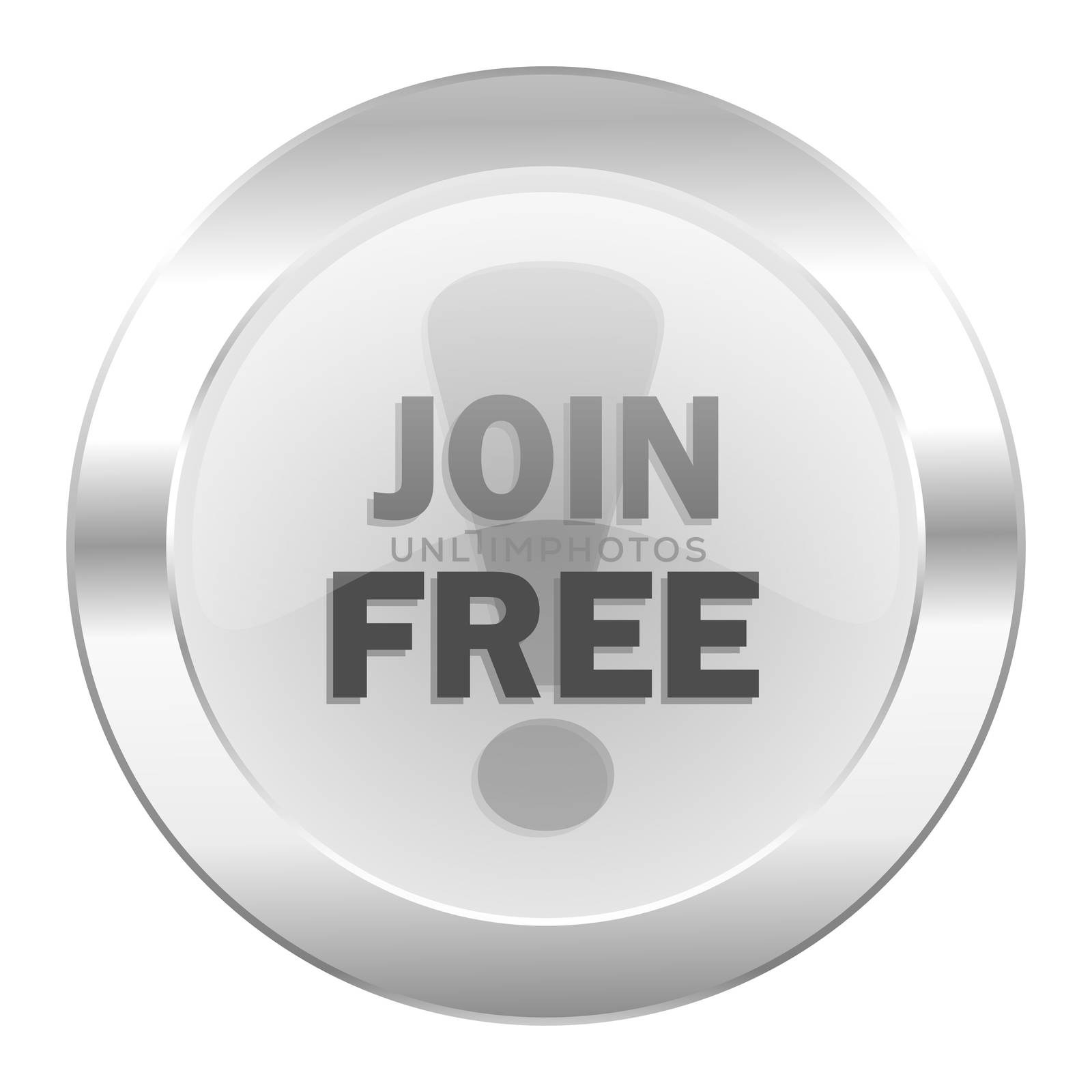 join free chrome web icon isolated