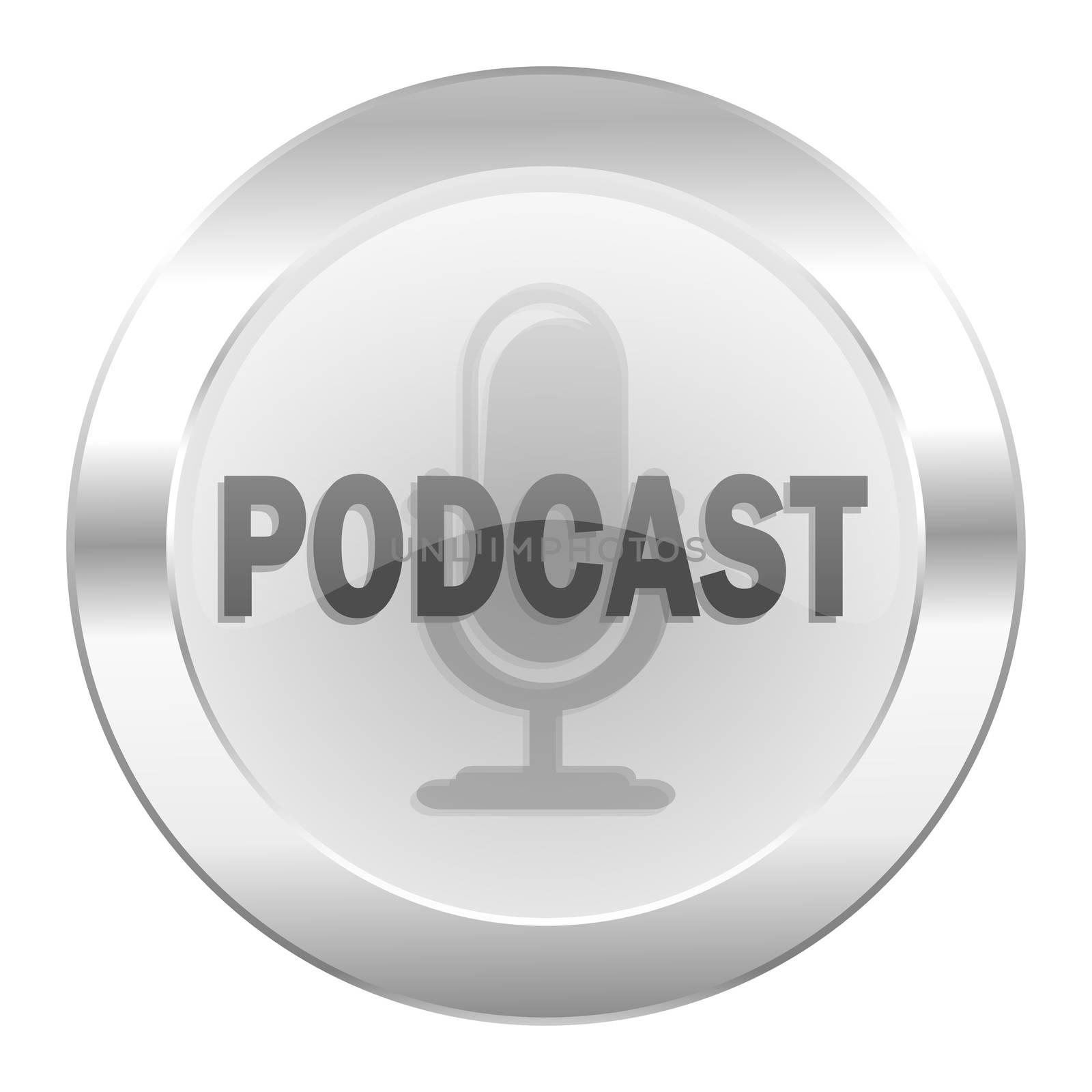 podcast chrome web icon isolated