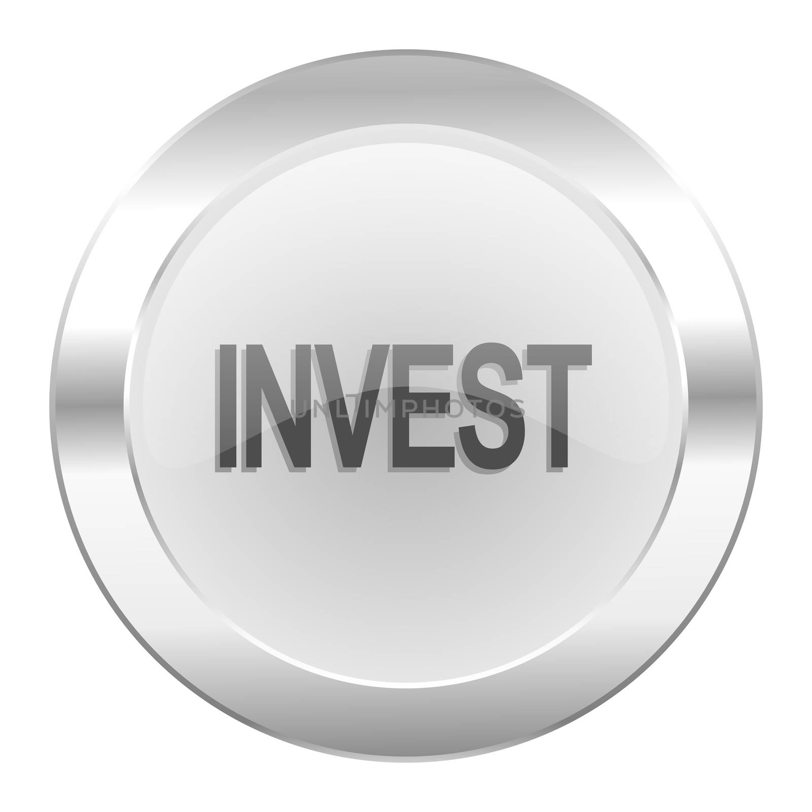 invest chrome web icon isolated
