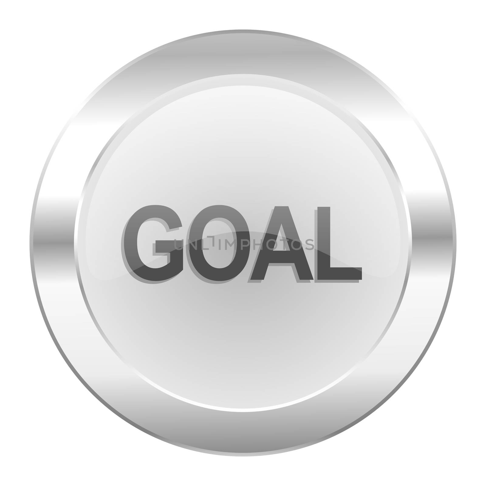goal chrome web icon isolated