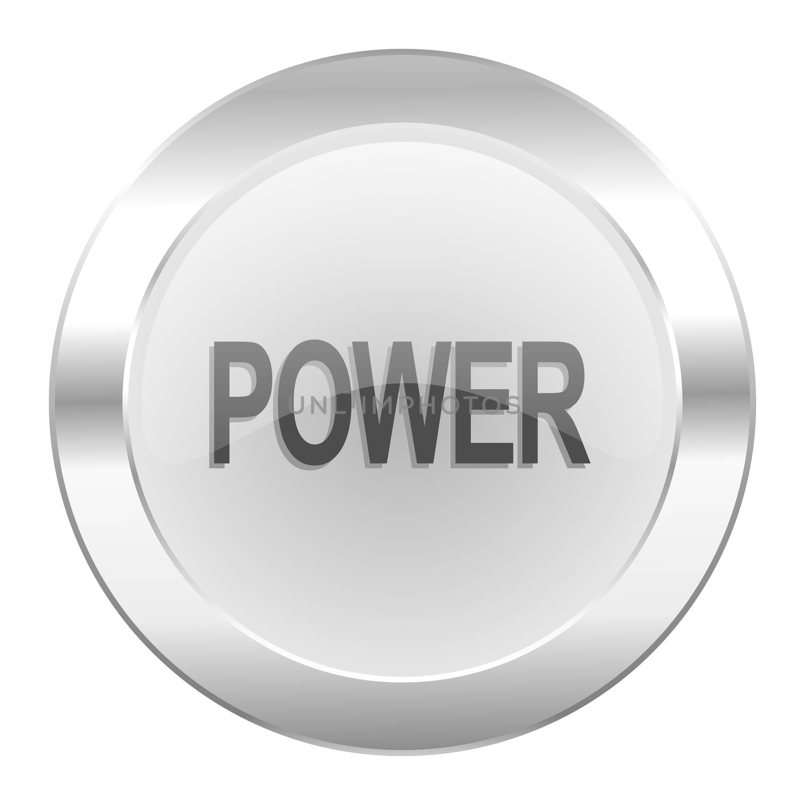 power chrome web icon isolated