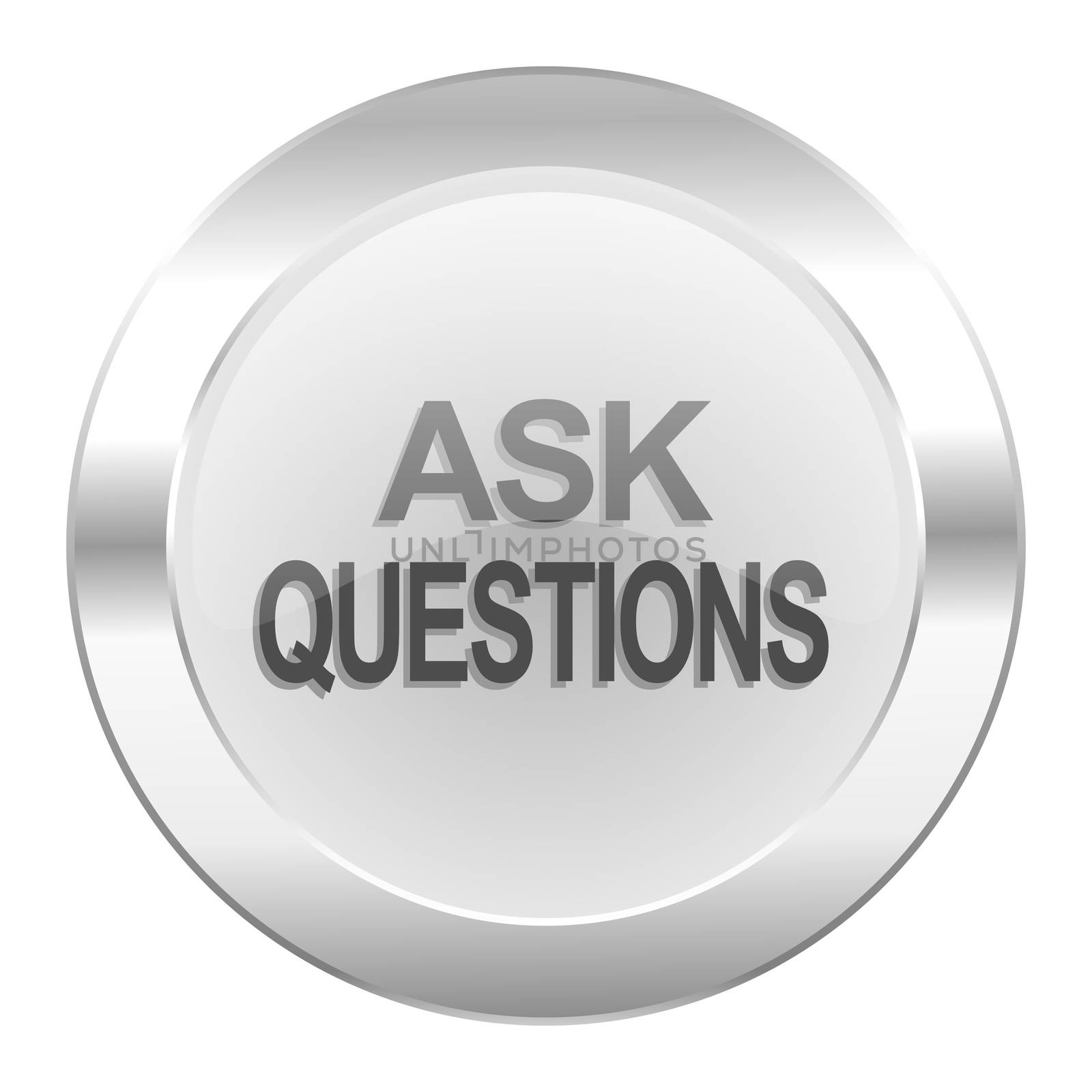 ask questions chrome web icon isolated