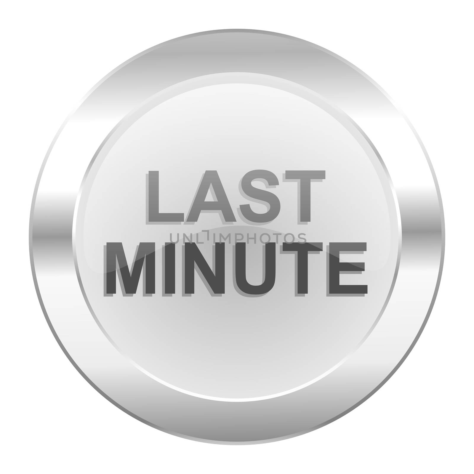 last minute chrome web icon isolated