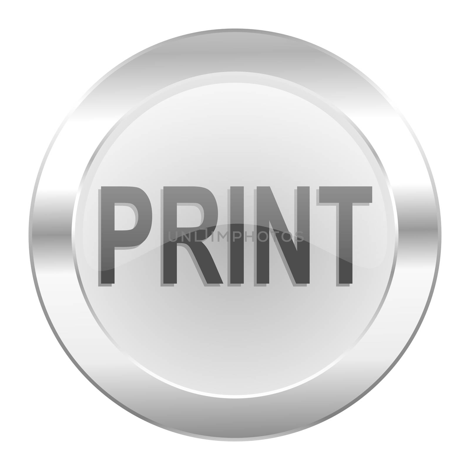 print chrome web icon isolated