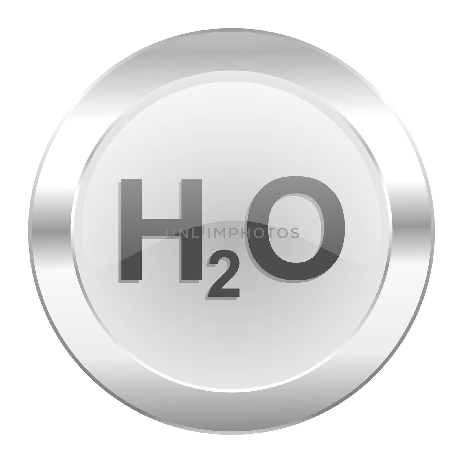 water chrome web icon isolated