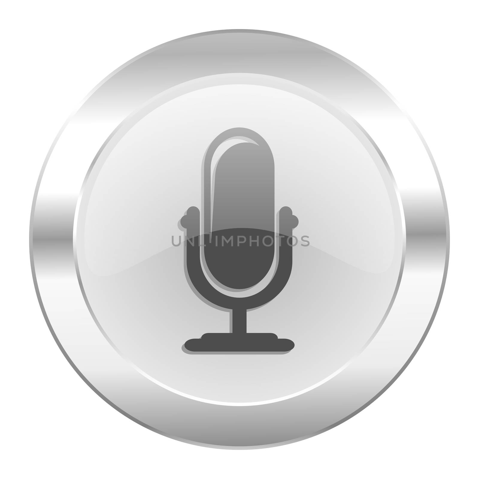 microphone chrome web icon isolated
