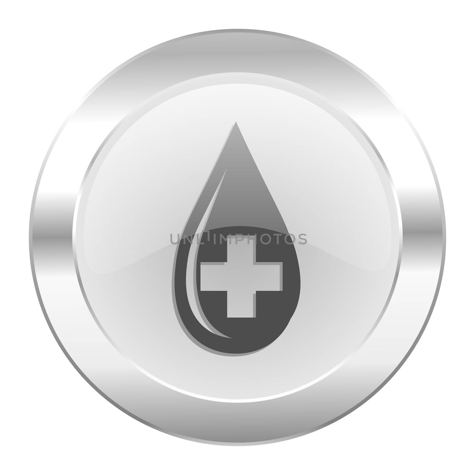 blood chrome web icon isolated