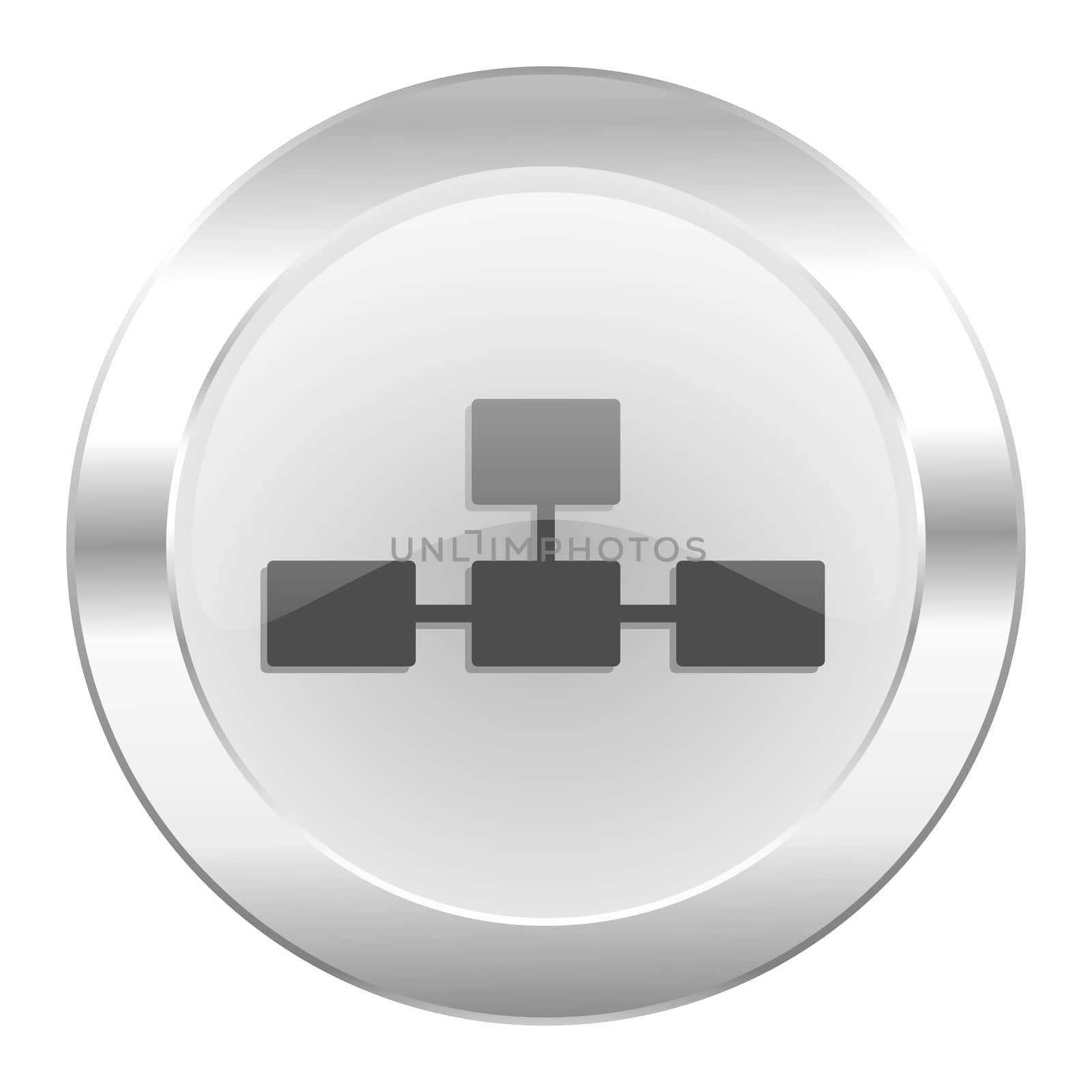 database chrome web icon isolated