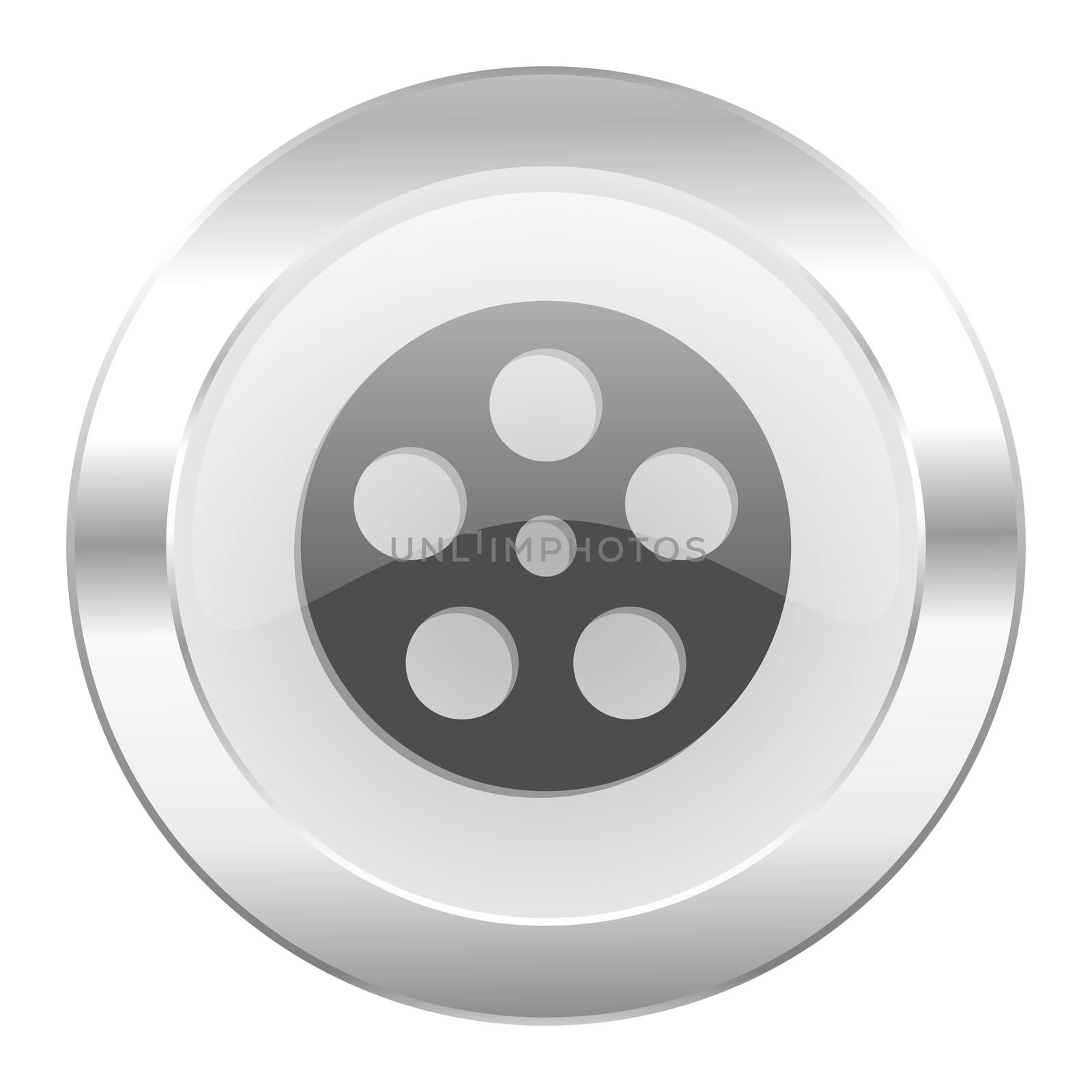 film chrome web icon isolated