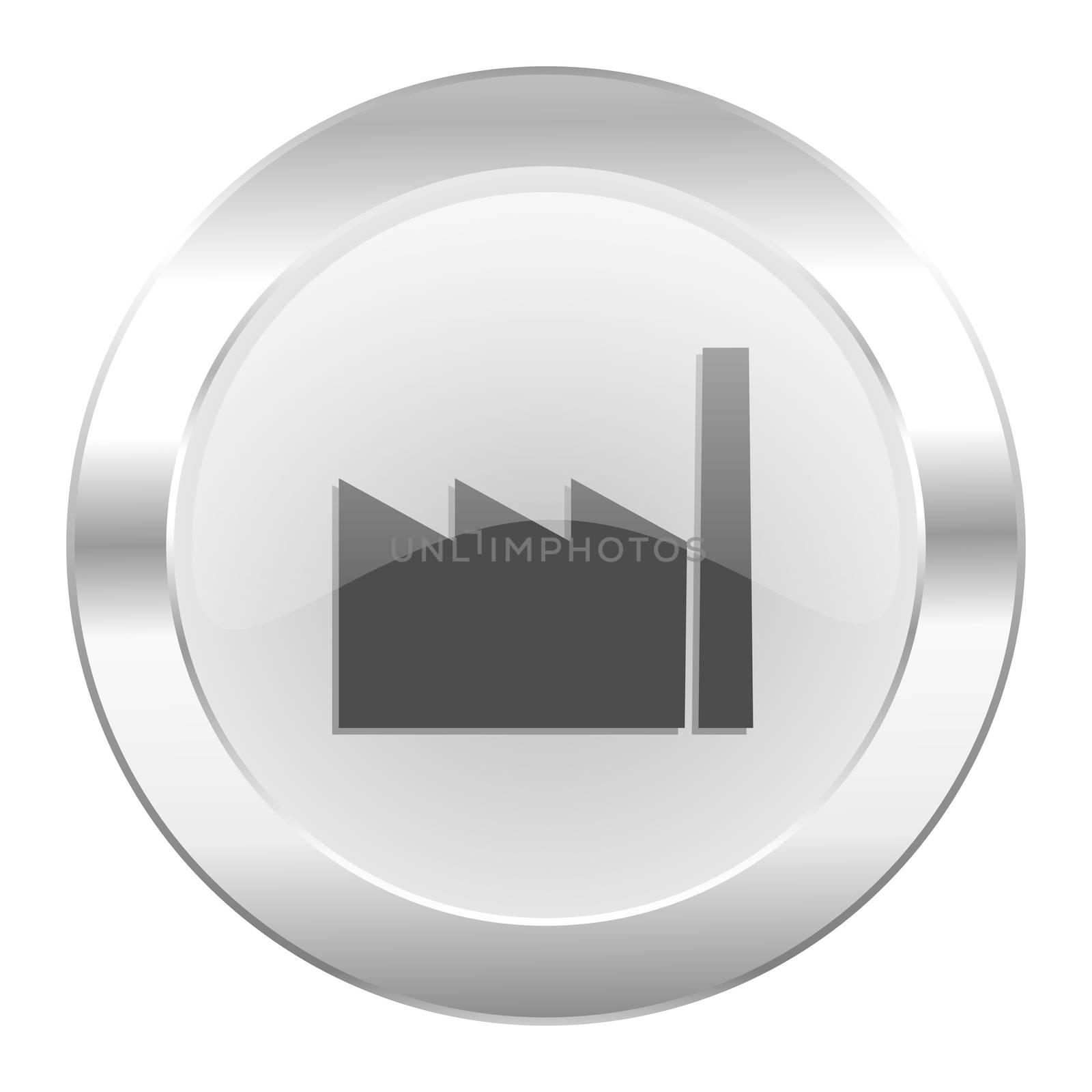 factory chrome web icon isolated