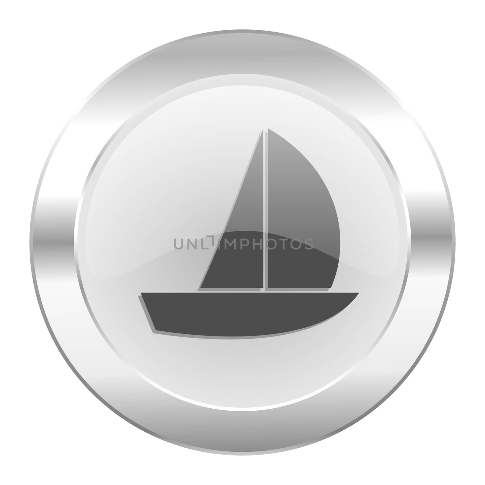 yacht chrome web icon isolated