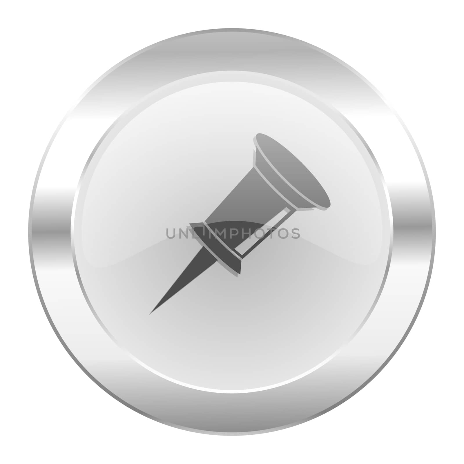 pin chrome web icon isolated